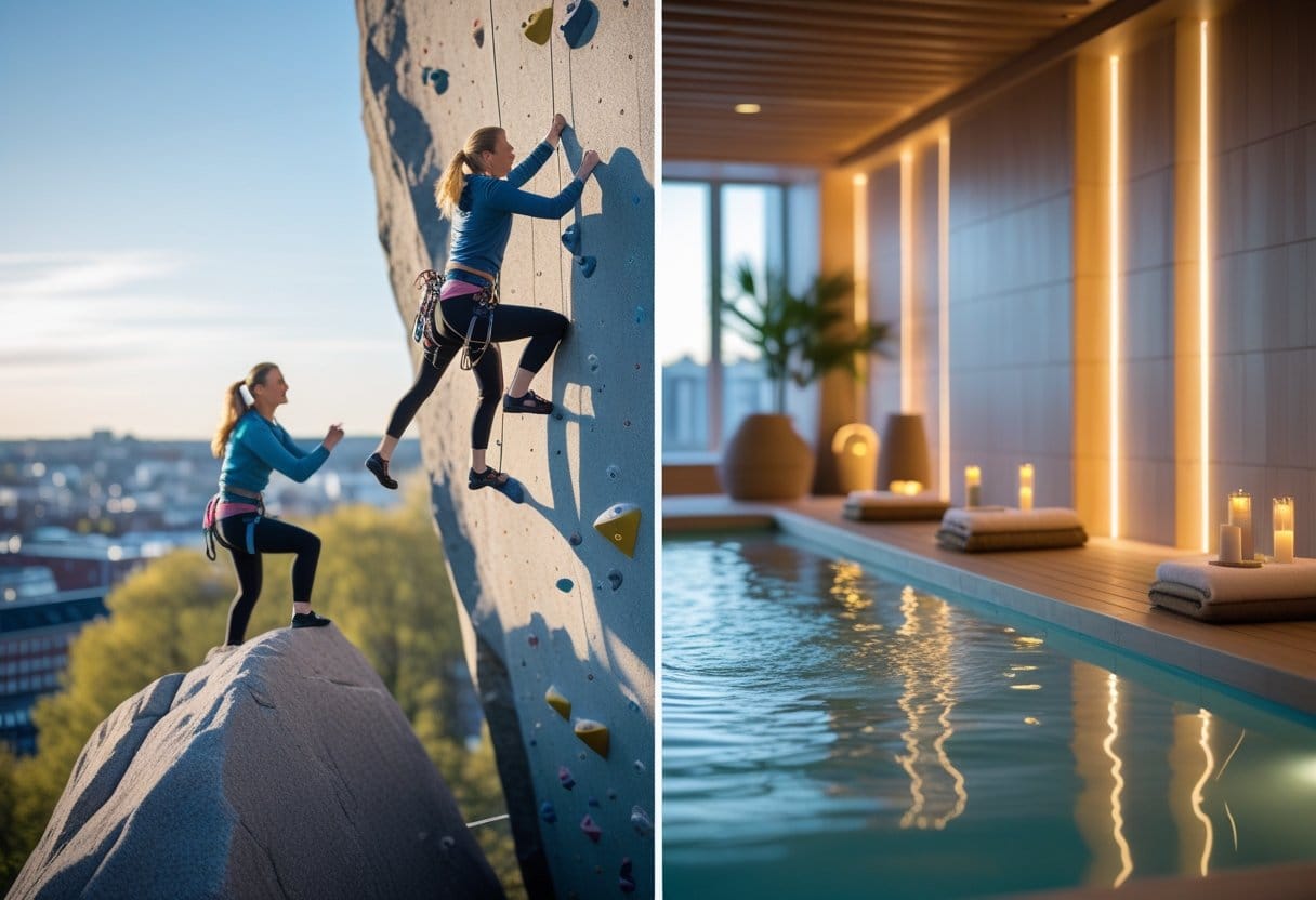 Find peace and adventure with climbing in Copenhagen and wellness retreat